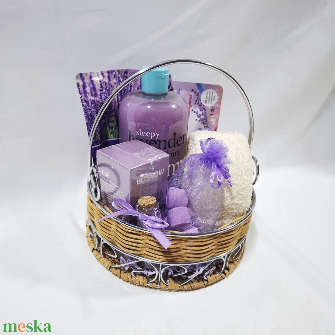 Vitamin gazdag Levendula kényeztető csomag, SPA doboz, kozmetikai csomag  - szépségápolás - kozmetikai ajándékcsomag - Meska.hu