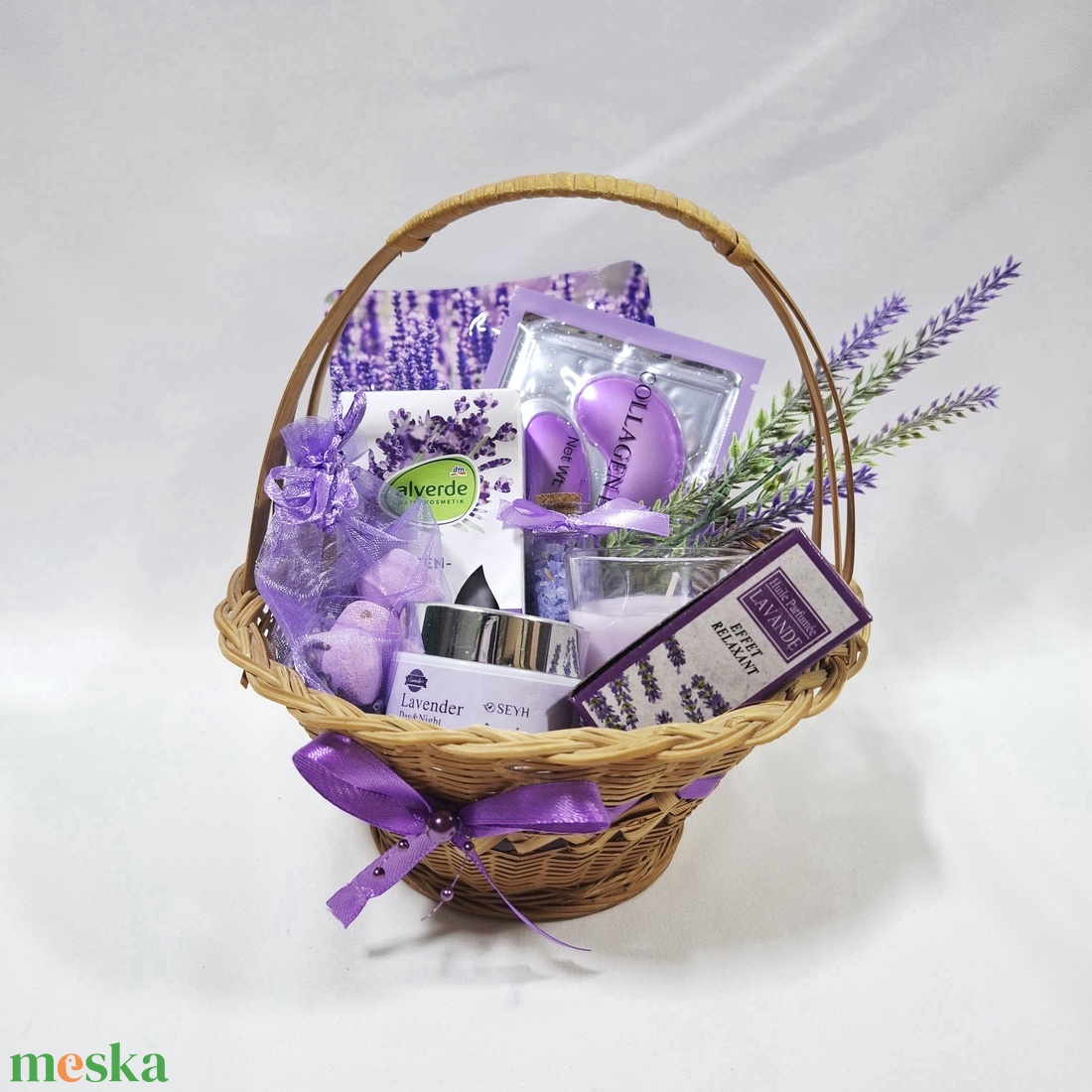 Vitamin gazdag Levendula kényeztető csomag, SPA doboz, kozmetikai csomag  - szépségápolás - kozmetikai ajándékcsomag - Meska.hu