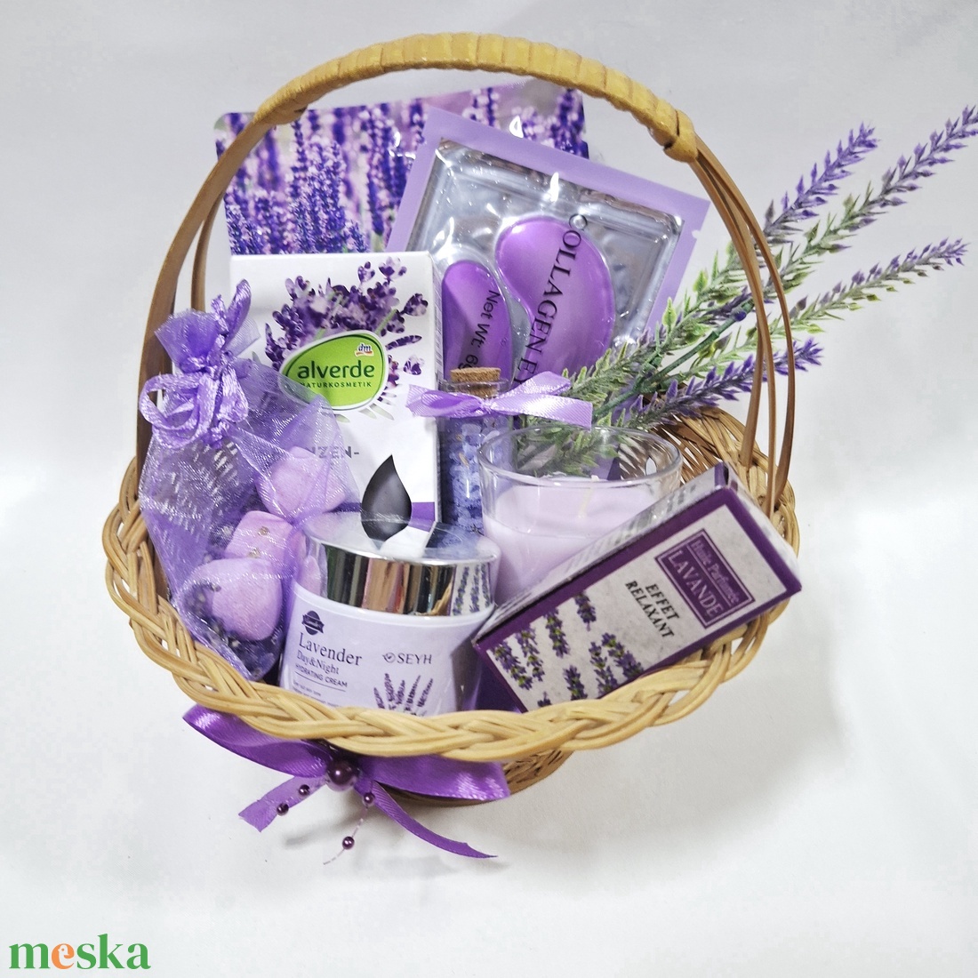 Vitamin gazdag Levendula kényeztető csomag, SPA doboz, kozmetikai csomag  - szépségápolás - kozmetikai ajándékcsomag - Meska.hu