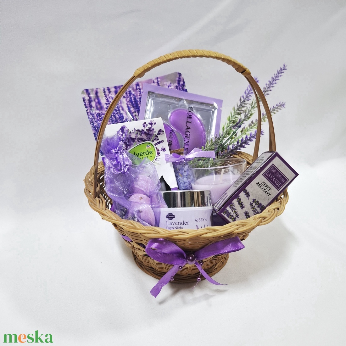 Vitamin gazdag Levendula kényeztető csomag, SPA doboz, kozmetikai csomag  - szépségápolás - kozmetikai ajándékcsomag - Meska.hu