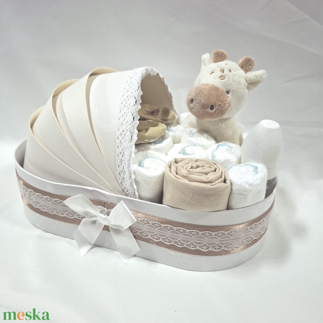 Boci baba box,pelenkatorta 4-8 kg pelenka doboz, babaváró csomag, kelengye - baba - mama - babalátogató ajándékcsomag - Meska.hu