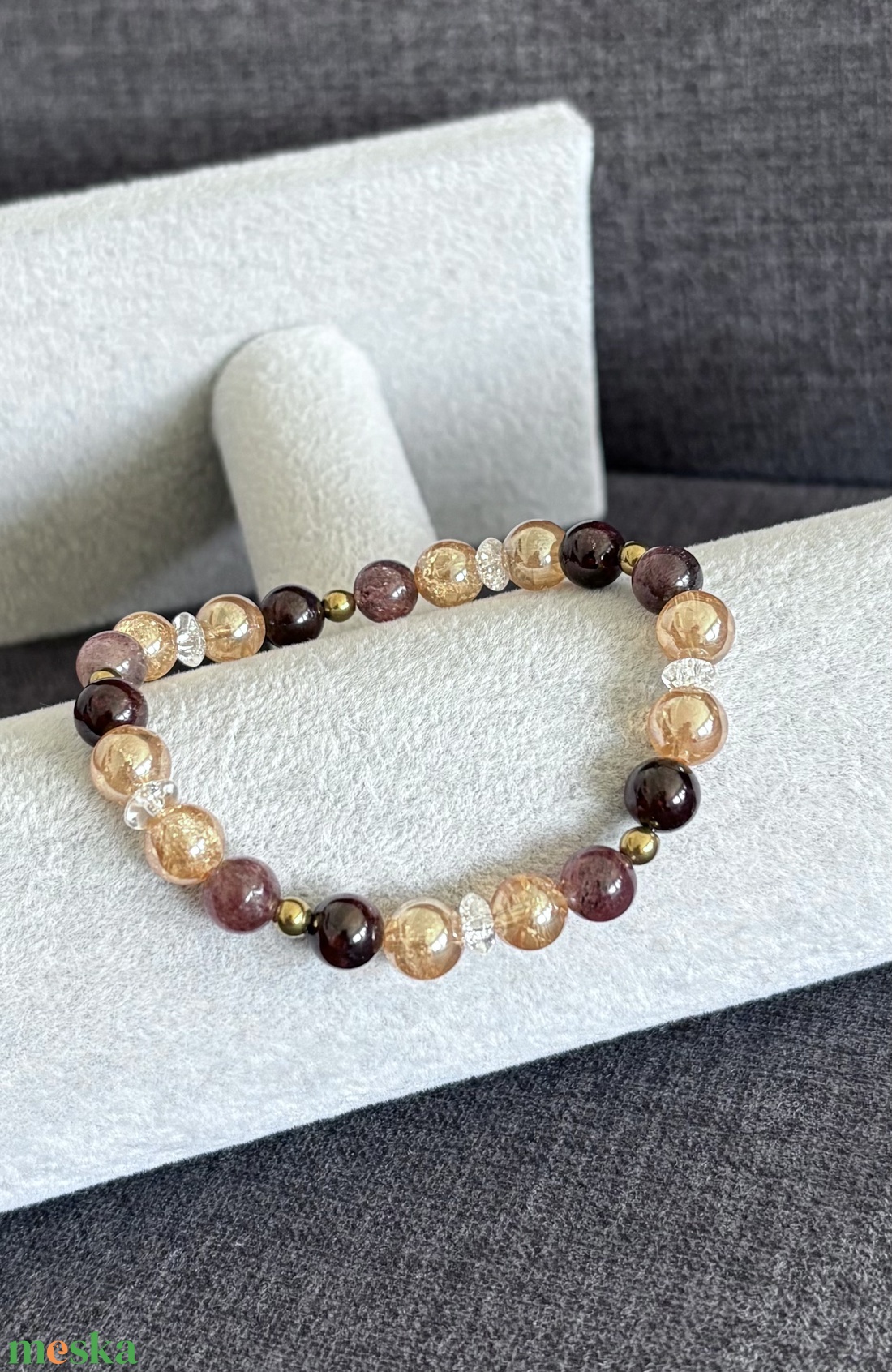 Positivity - ragyogás ásvány karkötő  - ékszer - karkötő - ásványkarkötő - Meska.hu