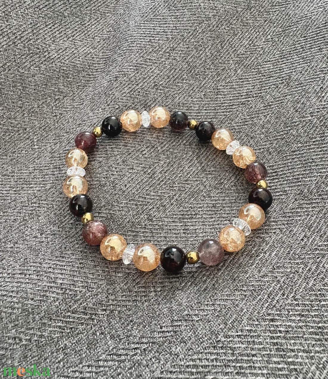 Positivity - ragyogás ásvány karkötő  - ékszer - karkötő - ásványkarkötő - Meska.hu