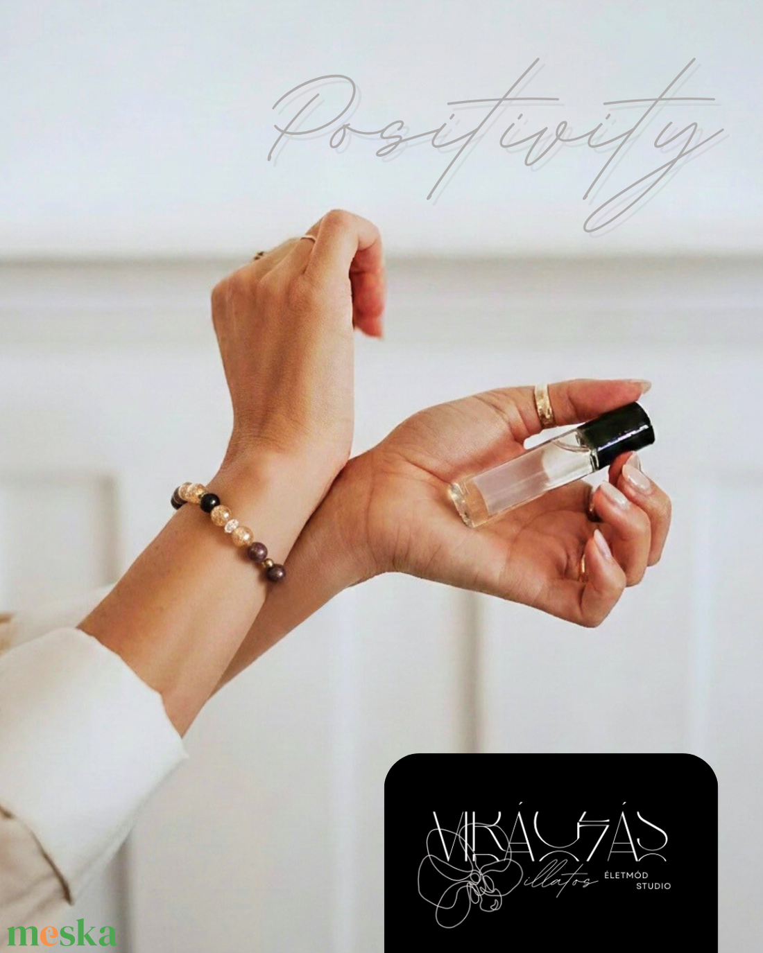 Positivity - ragyogás ásvány karkötő  - ékszer - karkötő - ásványkarkötő - Meska.hu