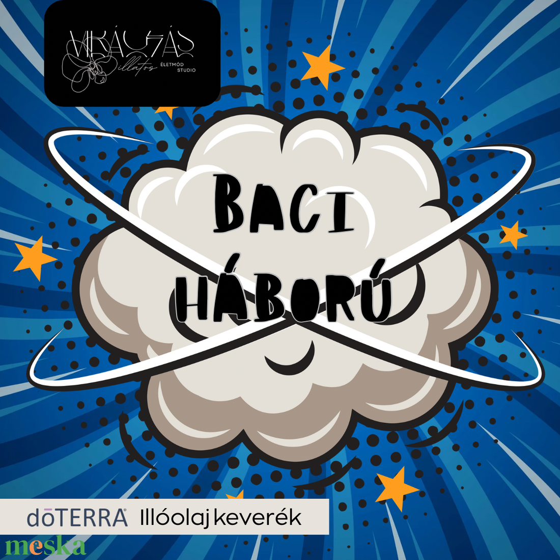 Baci háború - illóolaj keverék - kellékek & szerszámok - kozmetikai alapanyag - illóolajok - Meska.hu