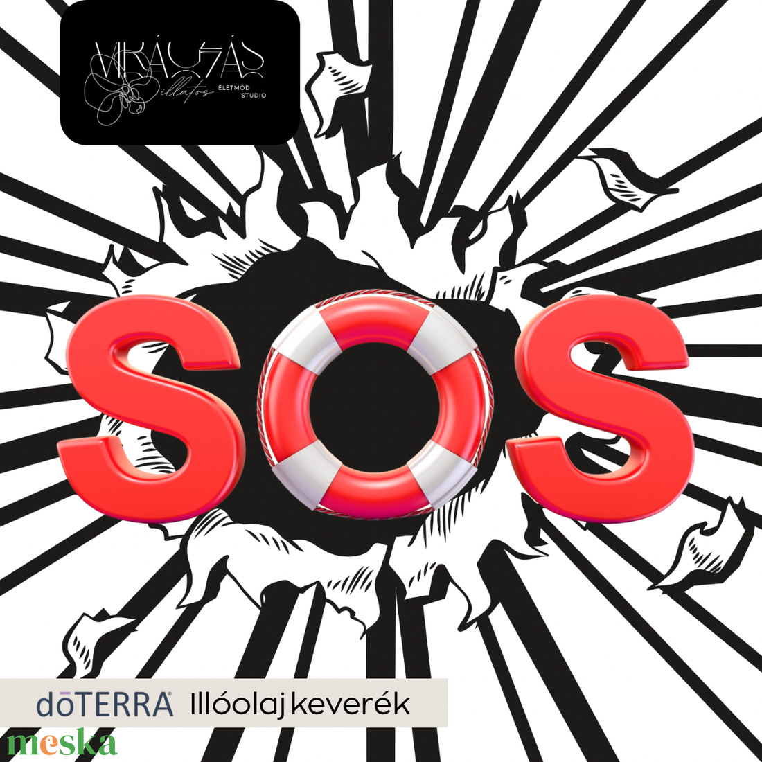 SOS mentőöv - megfázás esetére - illóolaj keverék  - kellékek & szerszámok - kozmetikai alapanyag - illóolajok - Meska.hu