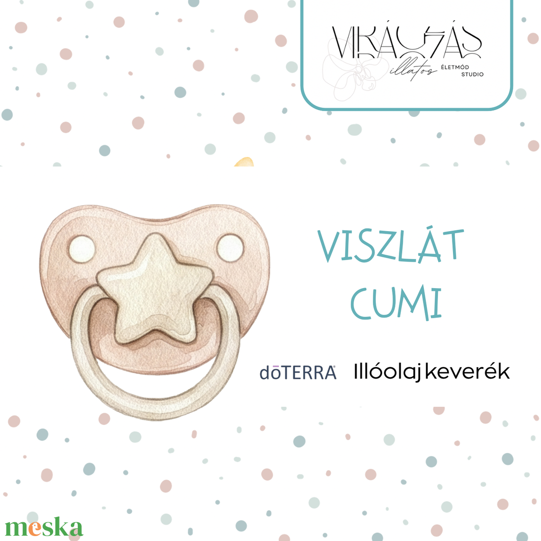 Viszlát cumi - illóolaj keverék babáknak - kellékek & szerszámok - kozmetikai alapanyag - illóolajok - Meska.hu