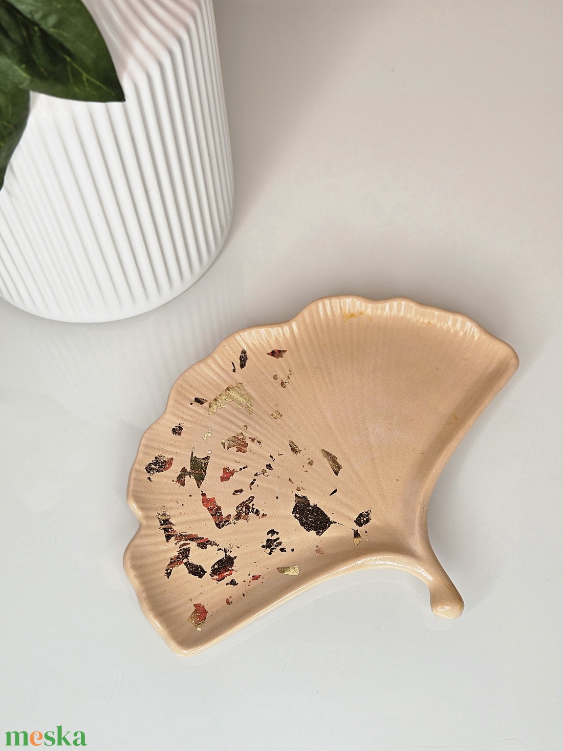 Ginko leaf - otthon & életmód - dekoráció - asztal és polc dekoráció - dekorációs tál, tartó - Meska.hu