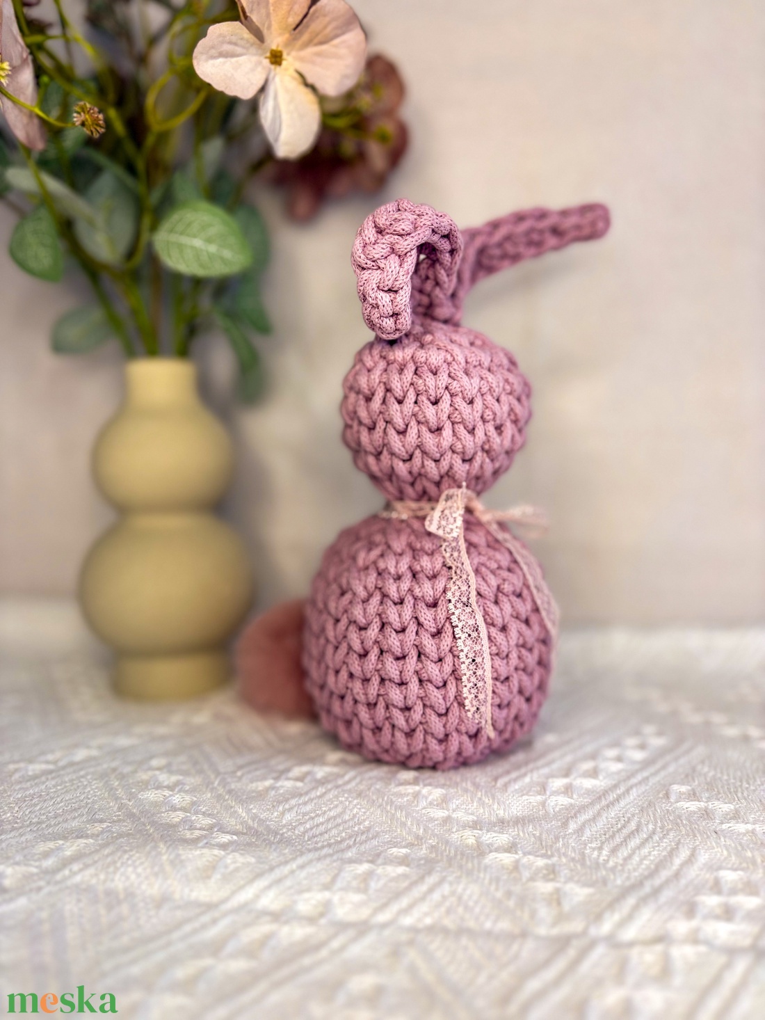 Nyuszi dekoráció - ünnepi díszek, dekorációk - húsvéti díszek és dekorációk - Meska.hu