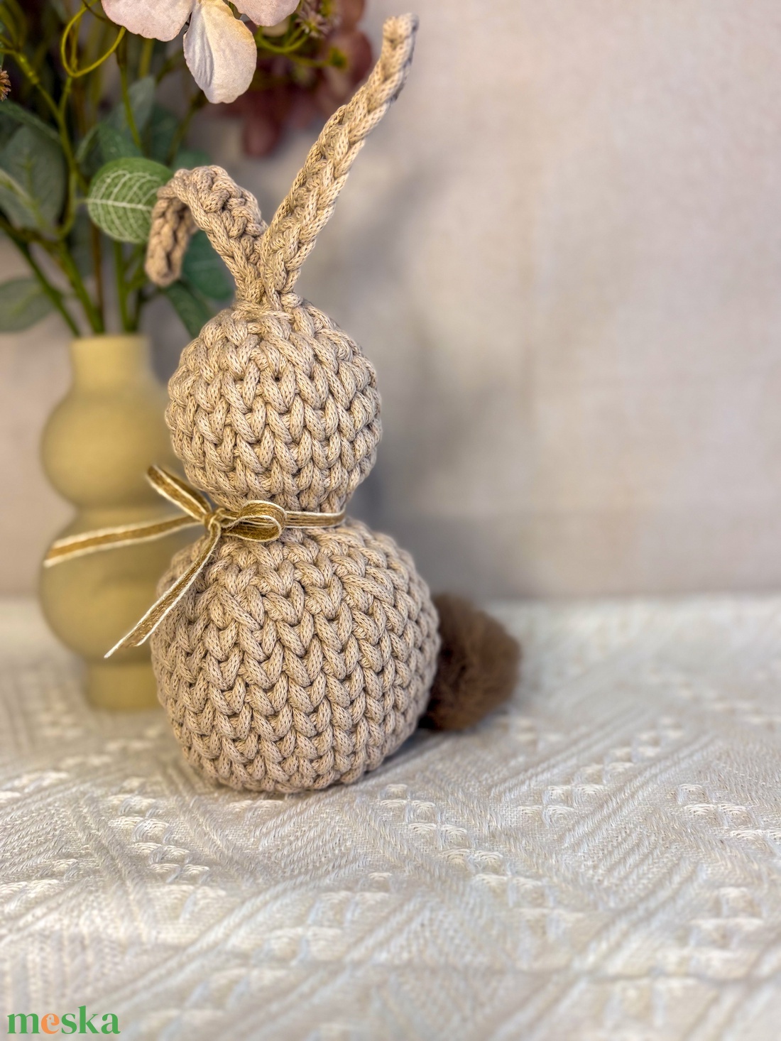 Nyuszi dekoráció - ünnepi díszek, dekorációk - húsvéti díszek és dekorációk - Meska.hu