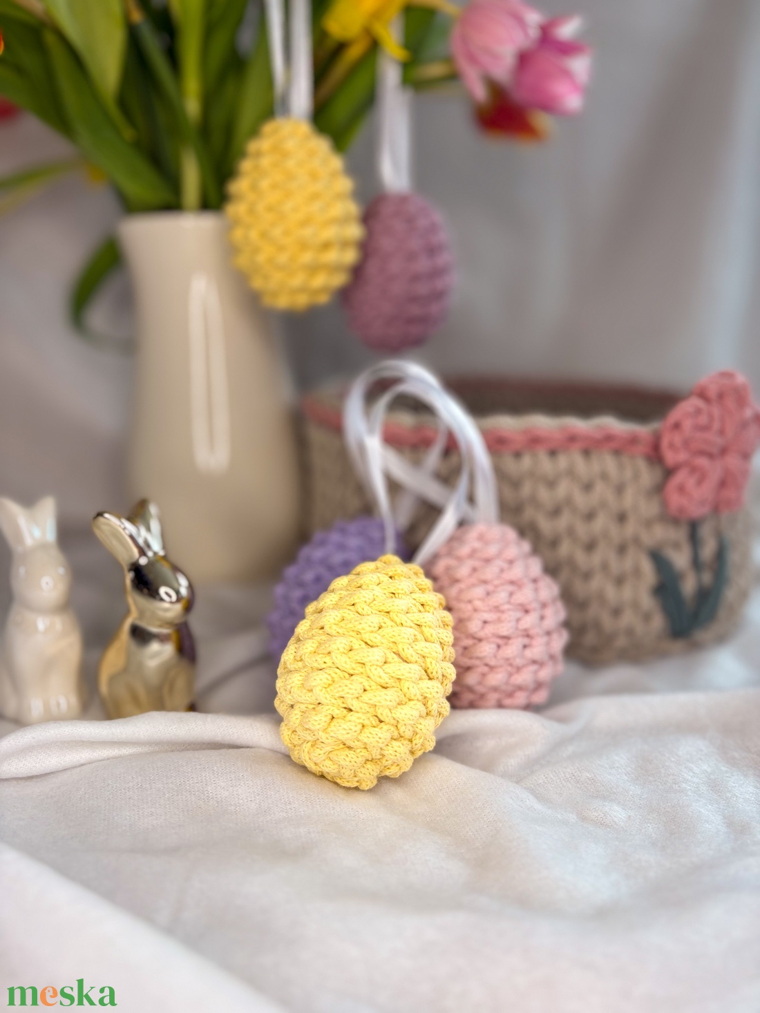 Húsvéti tojások - ünnepi díszek, dekorációk - húsvéti díszek és dekorációk - húsvéti tojás, hímestojás - Meska.hu