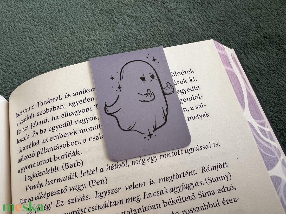 Mágneses könyvjelző - Szellem - könyv & zene - könyvjelző - Meska.hu