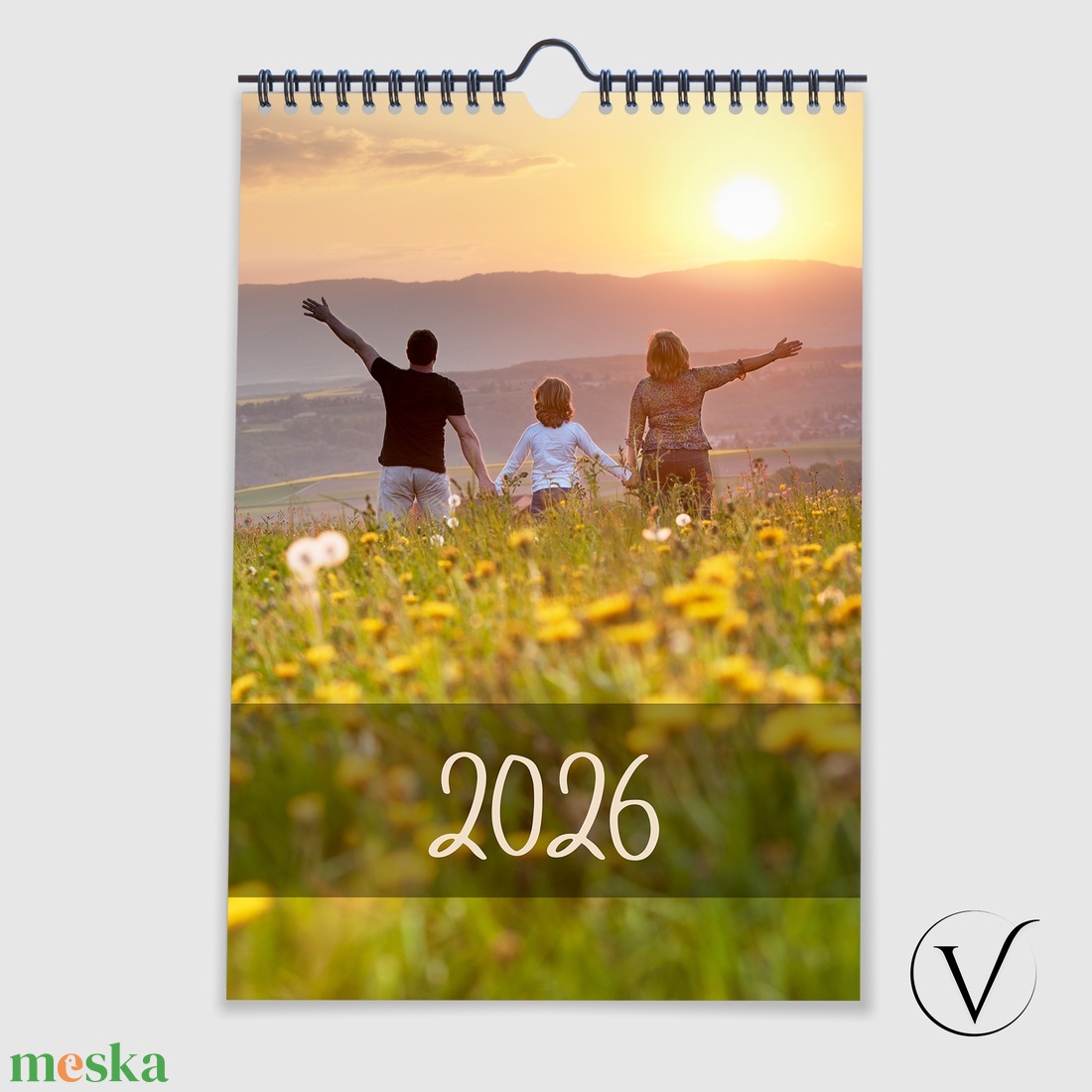Fényképes naptár névnapokkal, ünnepnapokkal 2026 - otthon & életmód - papír, írószer - naptár & tervező - Meska.hu