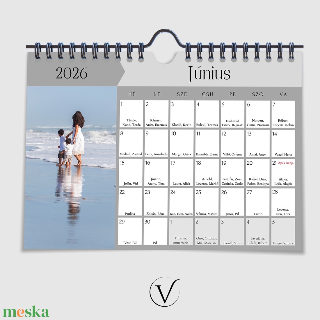 Egyedi fényképes naptár 2026 - otthon & életmód - papír, írószer - naptár & tervező - Meska.hu