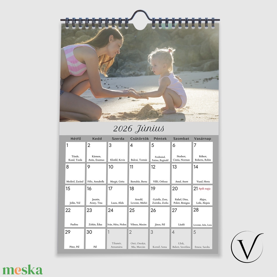 Fényképes naptár névnapokkal, ünnepnapokkal 2026 - otthon & életmód - papír, írószer - naptár & tervező - Meska.hu Fényképes naptár névnapokkal, ünnepnapokkal 2026 - otthon & életmód - papír, írószer - naptár & tervező - Meska.hu