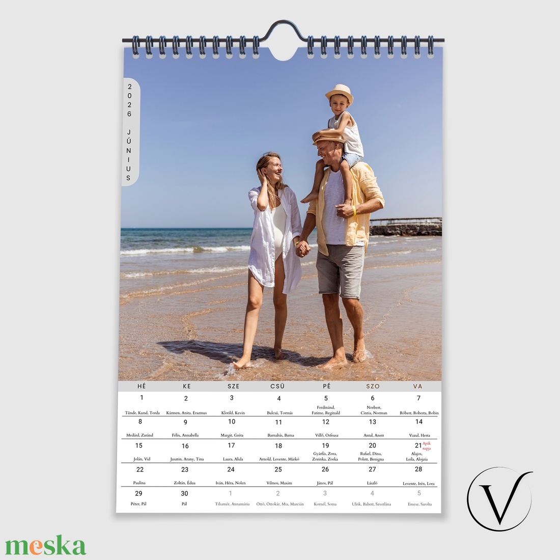 Egyedi fényképes naptár névnapokkal, ünnepnapokkal 2026 - otthon & életmód - papír, írószer - naptár & tervező - Meska.hu Egyedi fényképes naptár névnapokkal, ünnepnapokkal 2026 - otthon & életmód - papír, írószer - naptár & tervező - Meska.hu