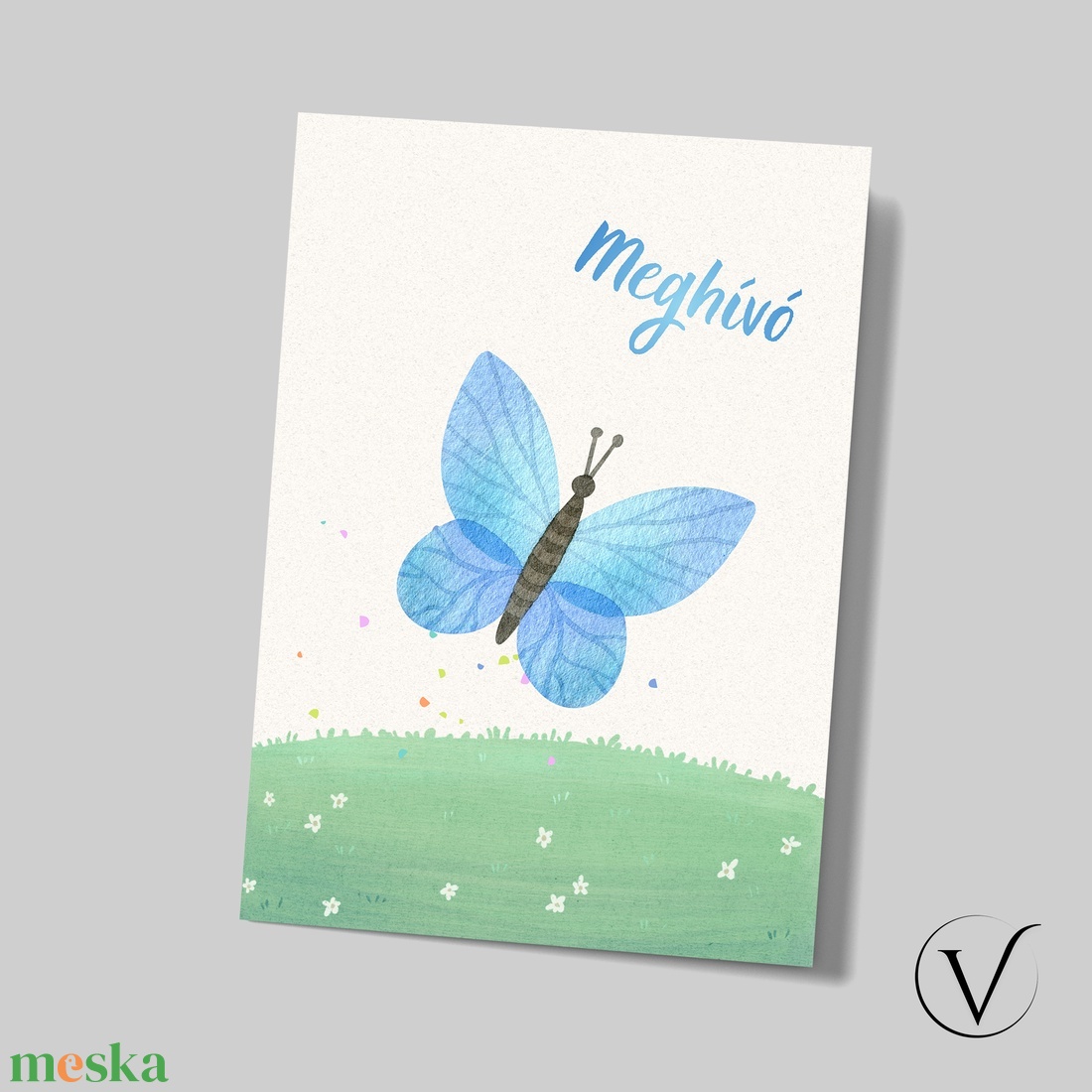Kinyitható pillangós ballagási meghívó óvodásoknak - otthon & életmód - papír, írószer - meghívó - ballagási meghívó - Meska.hu