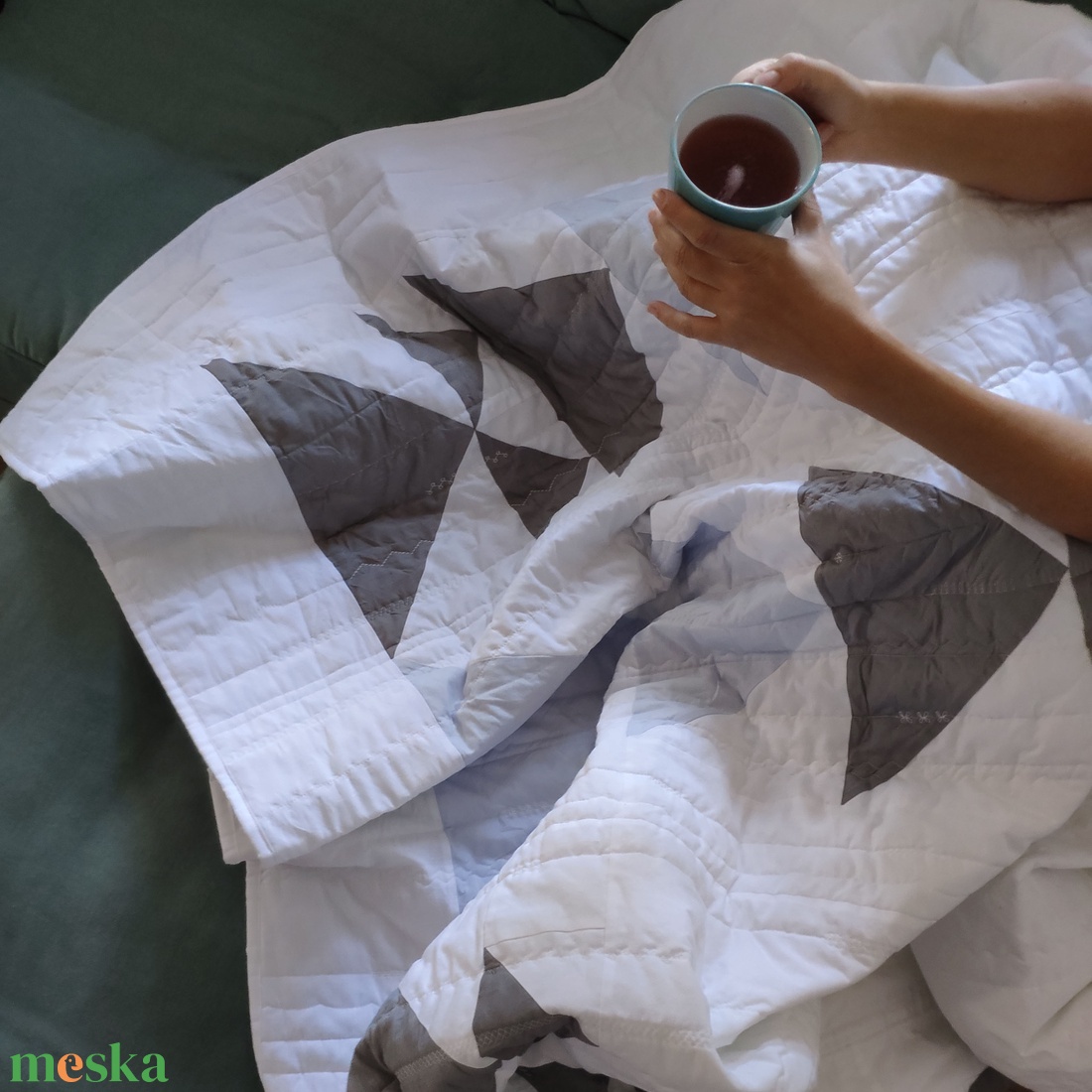 Patchwork takaró - otthon & életmód - lakástextil - felnőtt takaró, pléd - Meska.hu