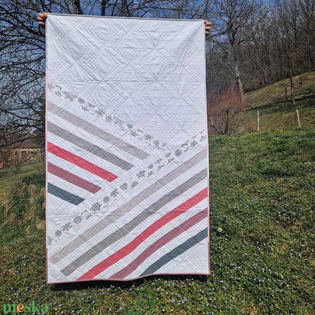 Egyedi gyerektakaró, kétoldalú, mályva-rózsaszín-szürke színekben - Stripes quilt - otthon & életmód - babaszoba, gyerekszoba - babatakaró, gyerek pléd - Meska.hu Egyedi gyerektakaró, kétoldalú, mályva-rózsaszín-szürke színekben - Stripes quilt - otthon & életmód - babaszoba, gyerekszoba - babatakaró, gyerek pléd - Meska.hu