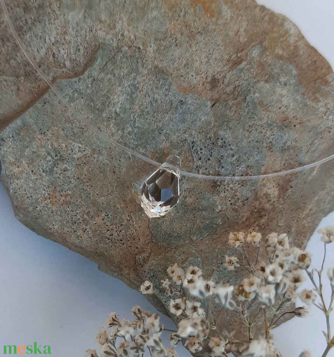Swarovski kristály damil szálon - ékszer - nyaklánc - medál - Meska.hu Swarovski kristály damil szálon - ékszer - nyaklánc - medál - Meska.hu