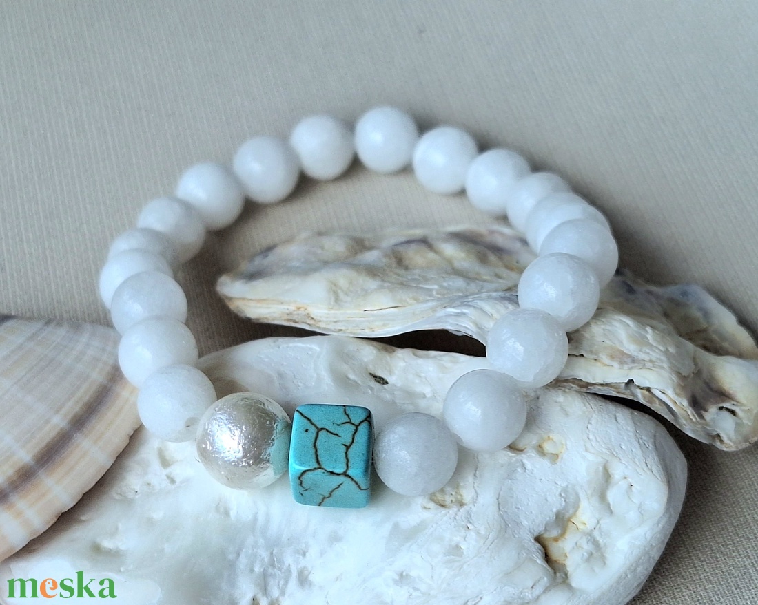 Ásvány karkötő jade - ékszer - karkötő - gyöngyös karkötő - Meska.hu Ásvány karkötő jade - ékszer - karkötő - gyöngyös karkötő - Meska.hu
