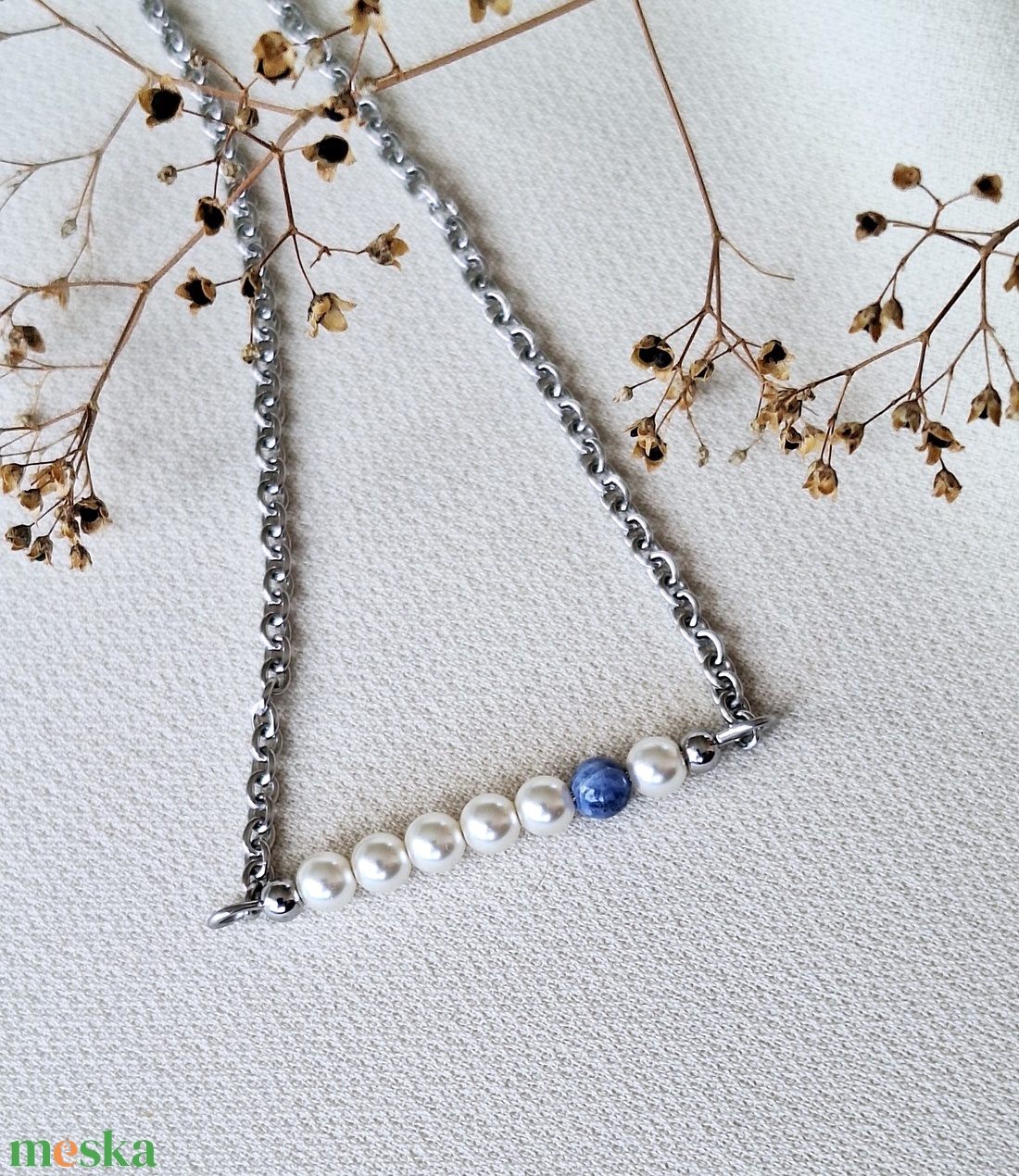Swarovski gyönyös acél nyaklánc - ékszer - nyaklánc - gyöngyös nyaklánc - Meska.hu Swarovski gyönyös acél nyaklánc - ékszer - nyaklánc - gyöngyös nyaklánc - Meska.hu