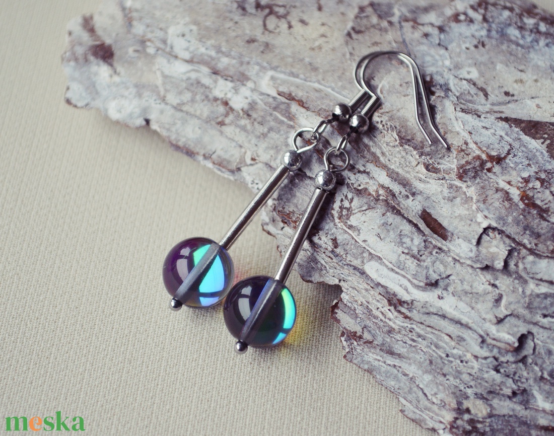 Aqua aura kvarc fülbevaló - ékszer - fülbevaló - lógó fülbevaló - Meska.hu Aqua aura kvarc fülbevaló - ékszer - fülbevaló - lógó fülbevaló - Meska.hu