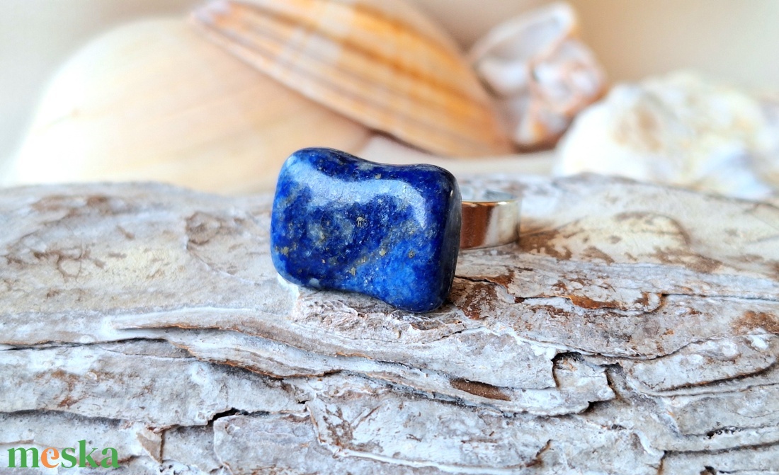 Lápisz lazuli acél gyűrű - ékszer - gyűrű - statement gyűrű - Meska.hu Lápisz lazuli acél gyűrű - ékszer - gyűrű - statement gyűrű - Meska.hu