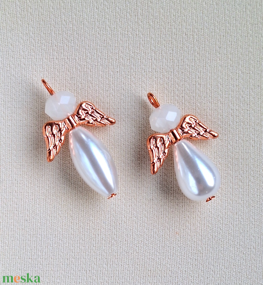 2 db angyalka - karácsony - karácsonyi lakásdekoráció - karácsonyi manók, figurák - Meska.hu