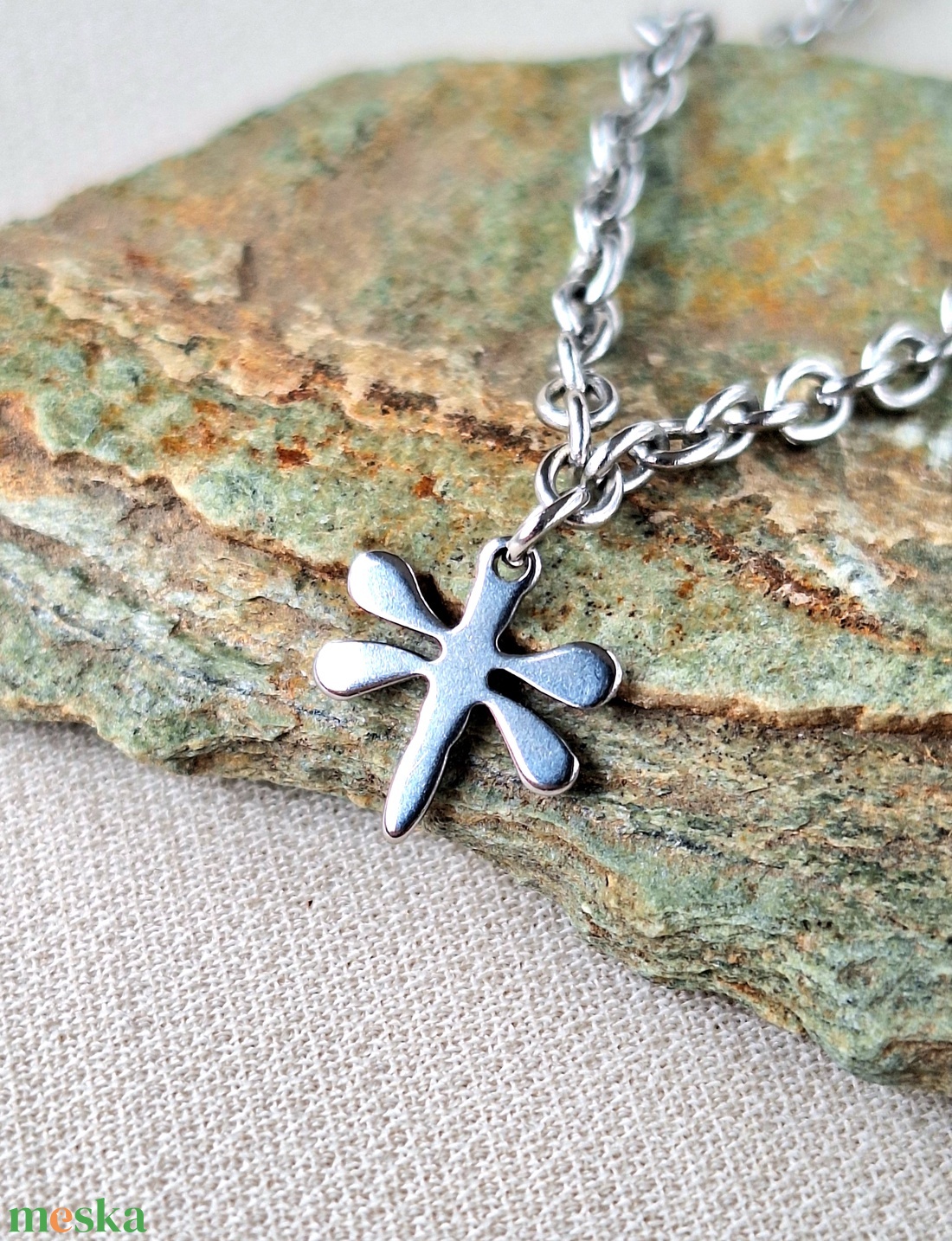 Nemesacél karlánc - ékszer - karkötő - lánc karkötő - Meska.hu