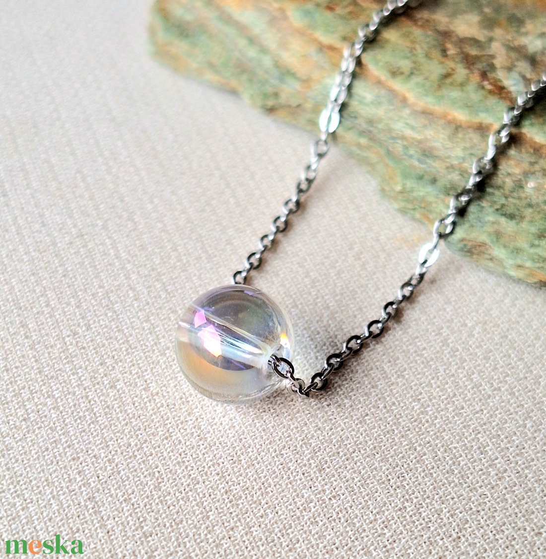 Nemesacél nyaklánc - ékszer - nyaklánc - medálos nyaklánc - Meska.hu