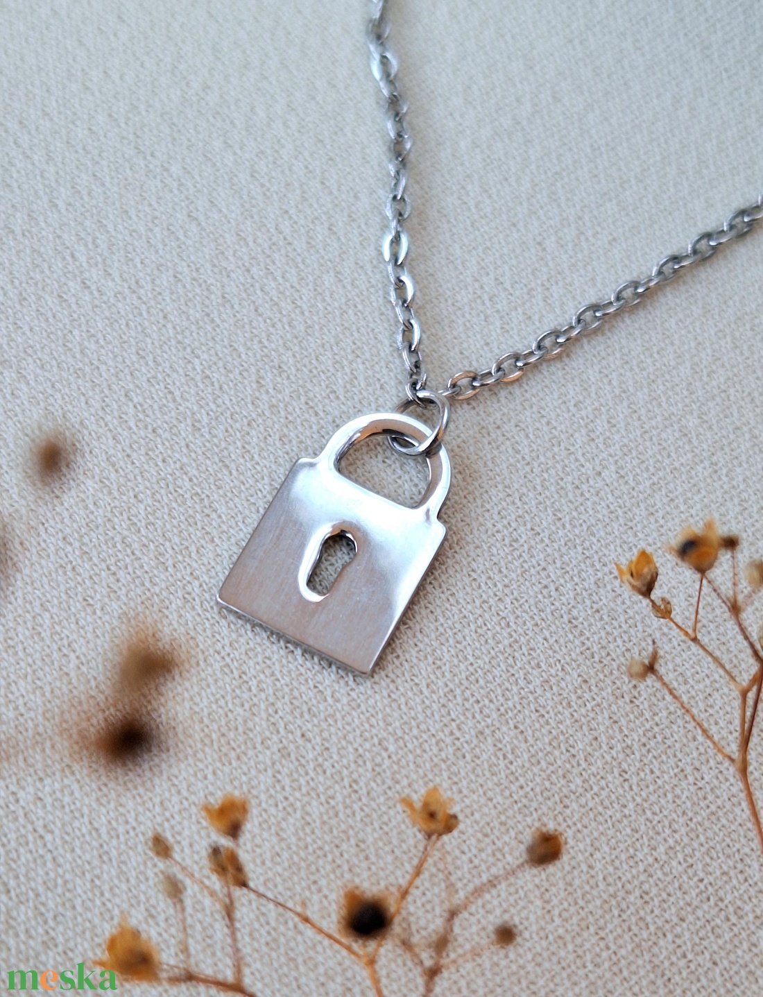 Nemesacél medálos nyaklánc - ékszer - nyaklánc - medál - Meska.hu