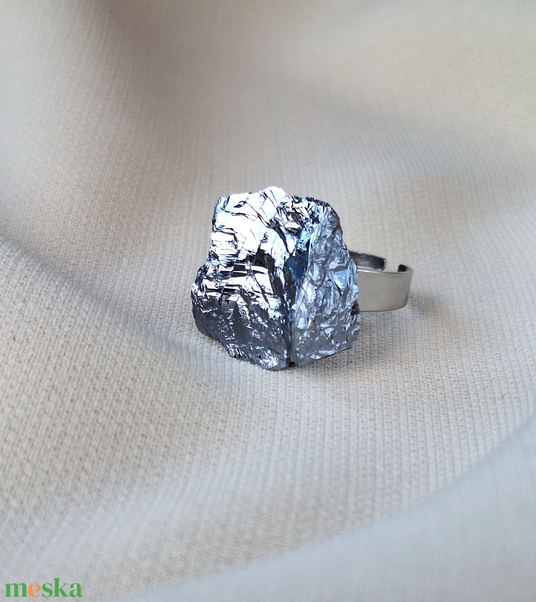 Szilícium nemesacél gyűrű - ékszer - gyűrű - statement gyűrű - Meska.hu