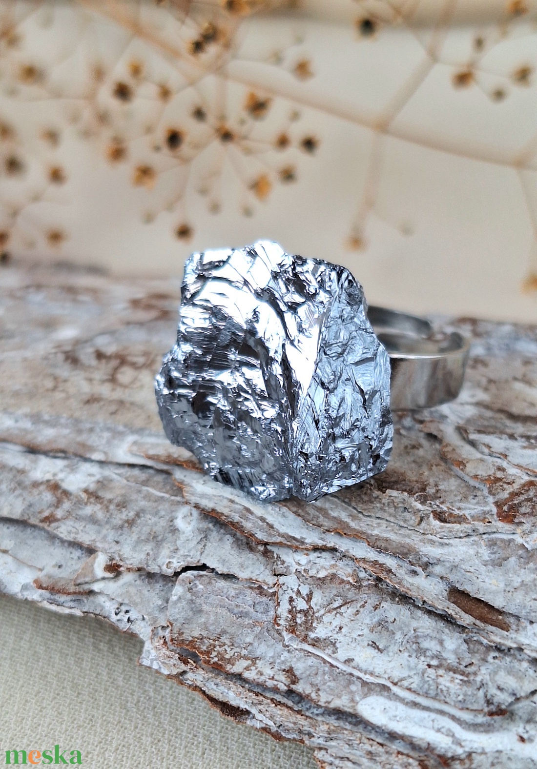 Szilícium nemesacél gyűrű - ékszer - gyűrű - statement gyűrű - Meska.hu