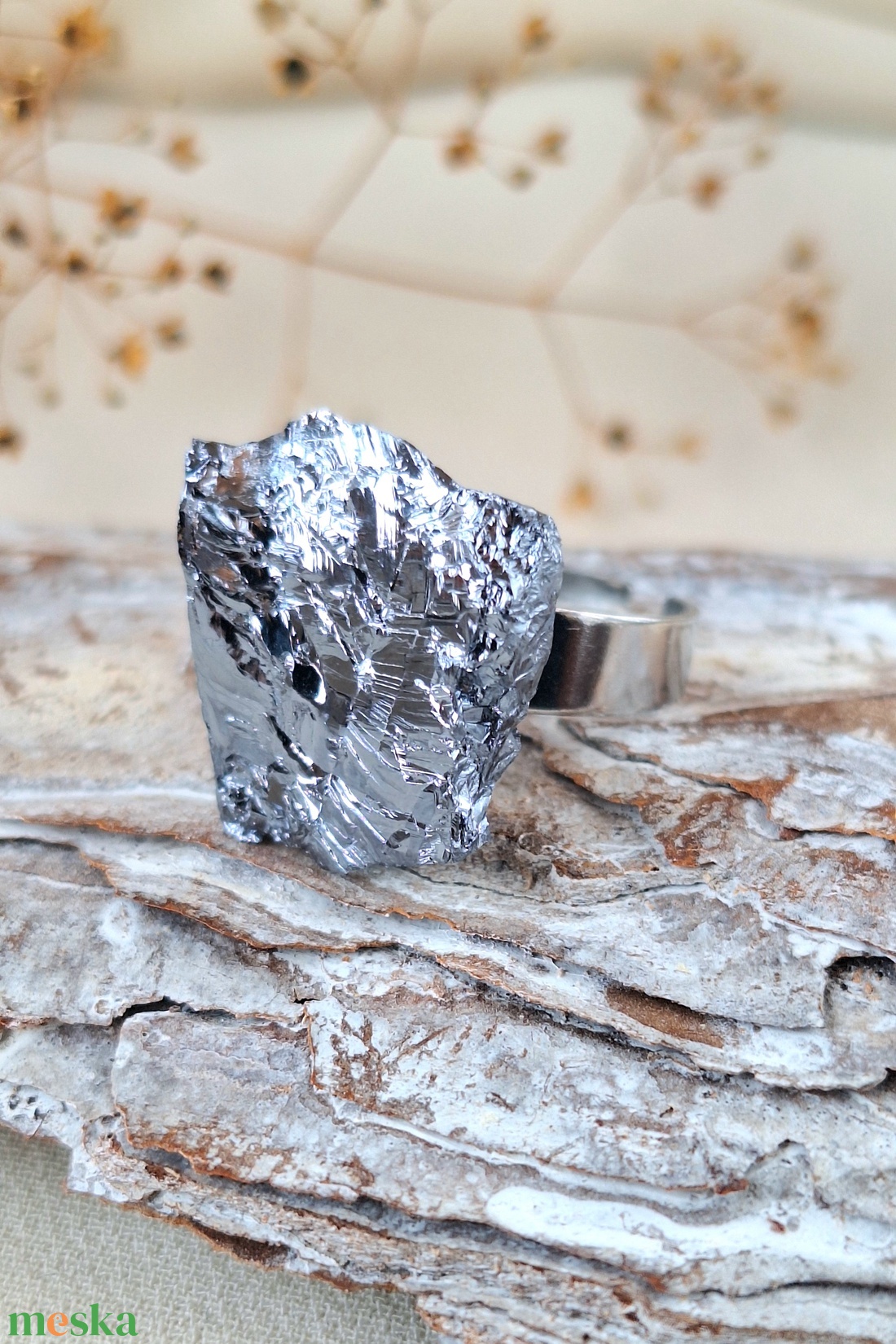 Szilícium nemesacél gyűrű - ékszer - gyűrű - statement gyűrű - Meska.hu