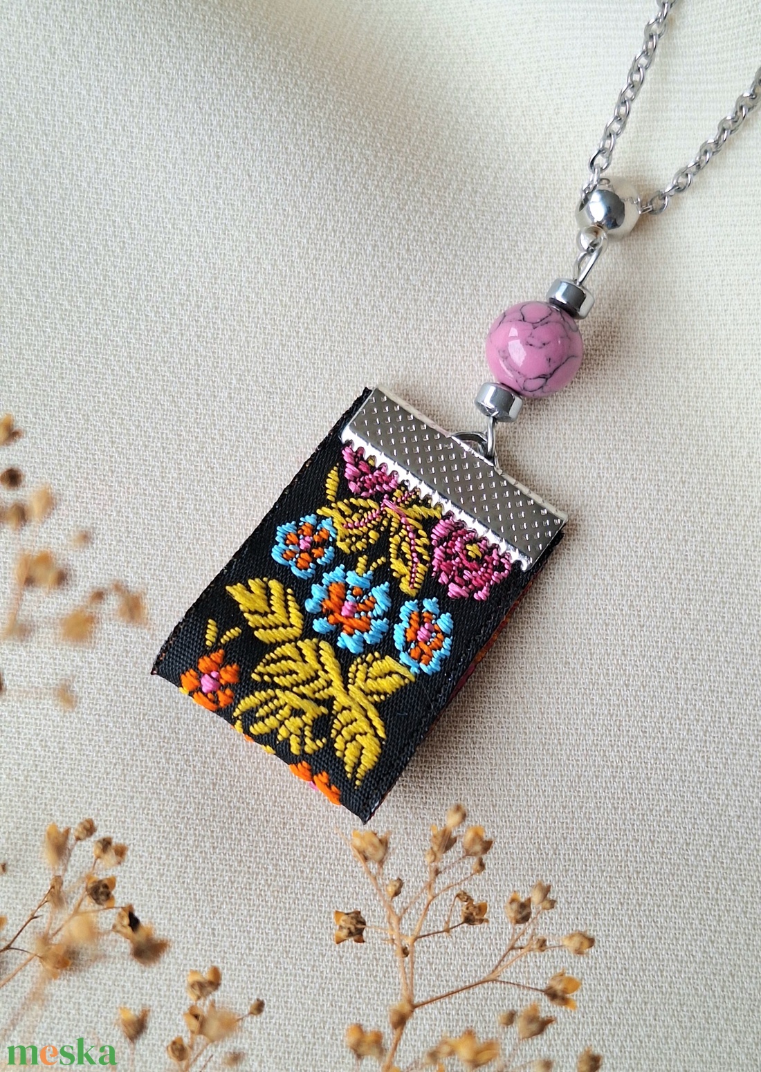 Nemesacél nyaklánc medállal - ékszer - nyaklánc - medál - Meska.hu