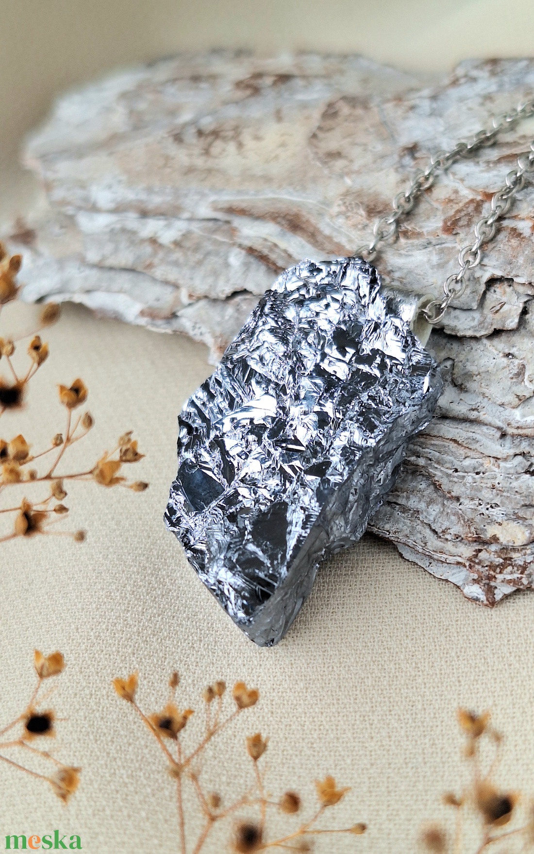 Szilícium medálos nyaklánc - ékszer - nyaklánc - medálos nyaklánc - Meska.hu