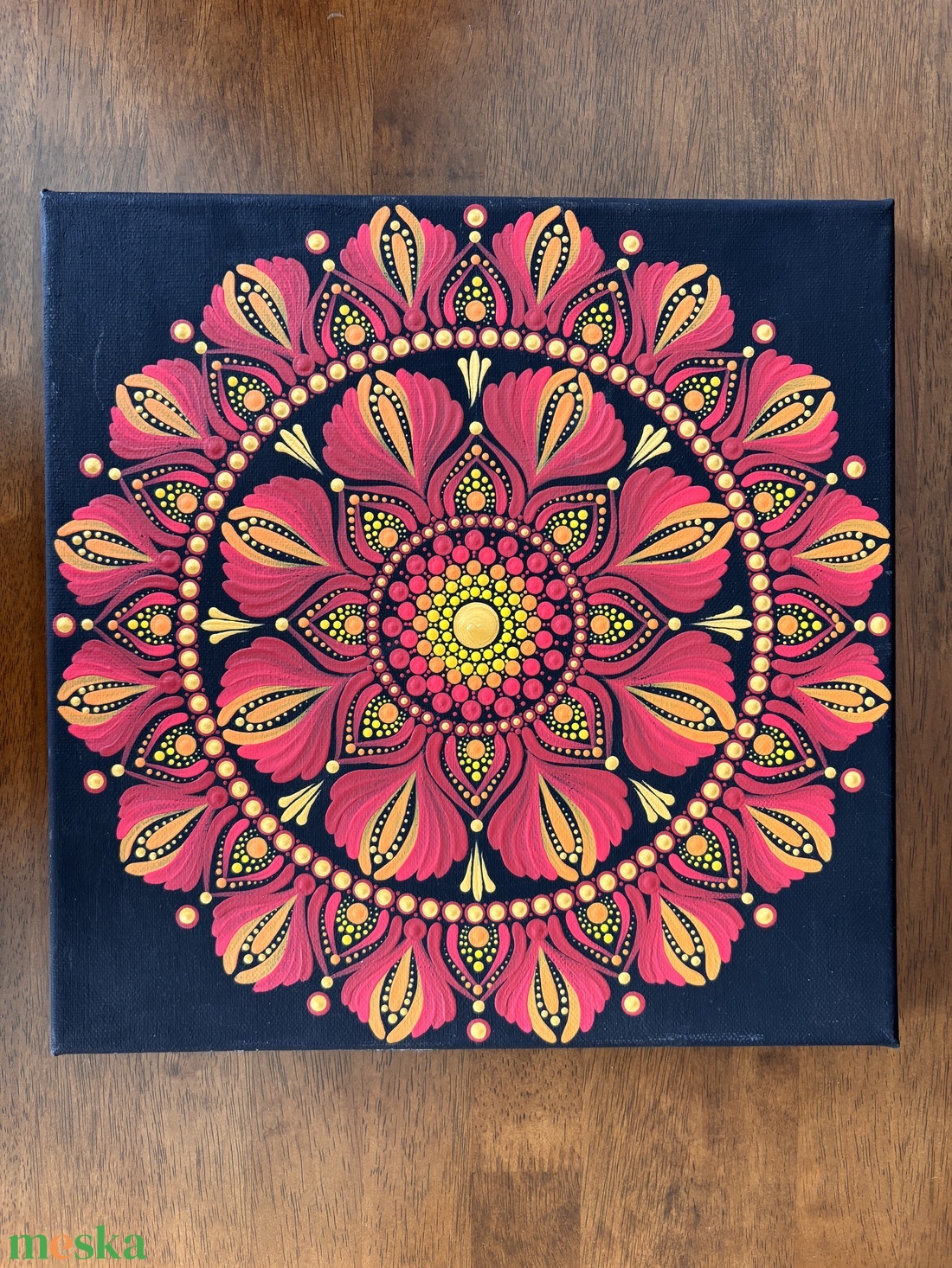 Belső Erő Mandala - művészet - festmény - akril - Meska.hu