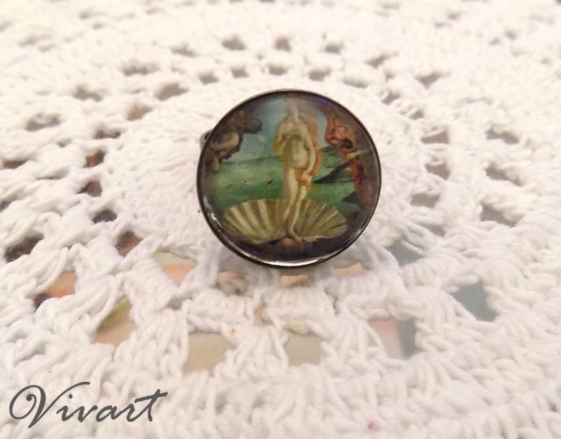 Botticelli - Vénusz születése gyűrű -  - Meska.hu