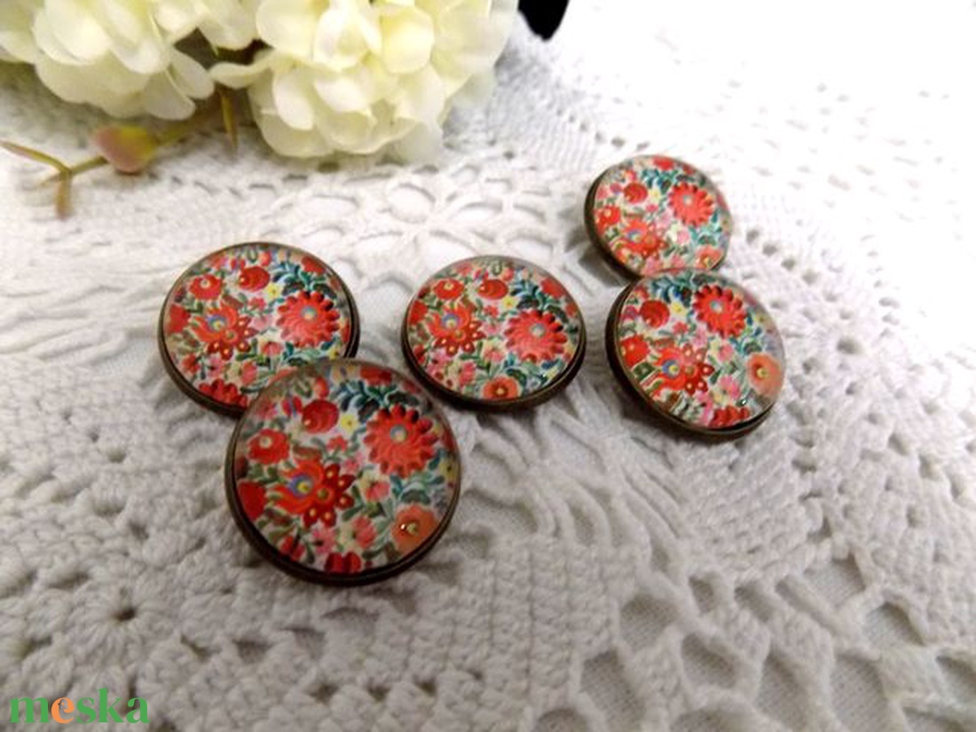Kalocsai mintás gombok -  - Meska.hu