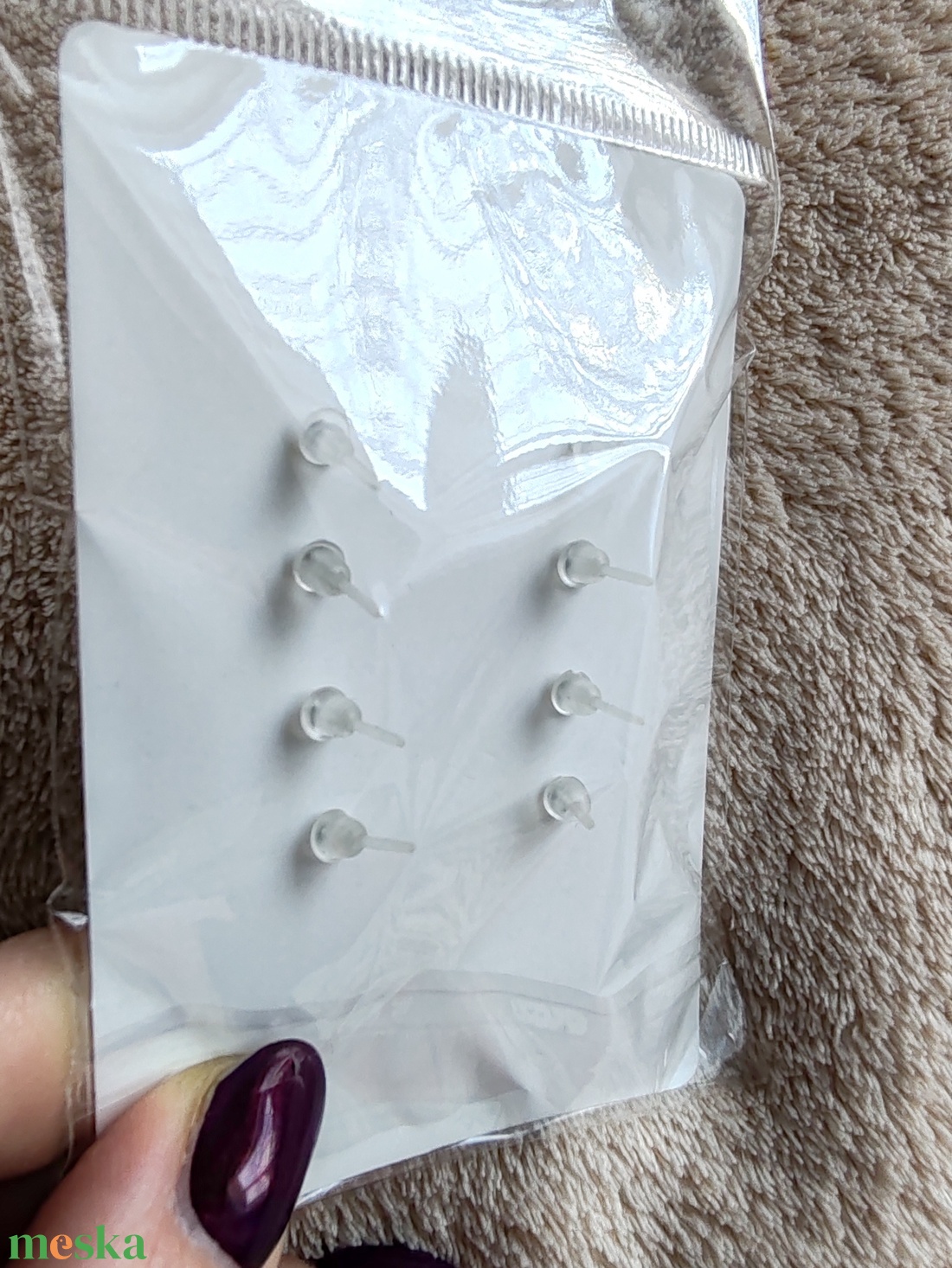 4 pár rózsás fülbevaló fémmentes - ékszer - fülbevaló - pötty fülbevaló - Meska.hu