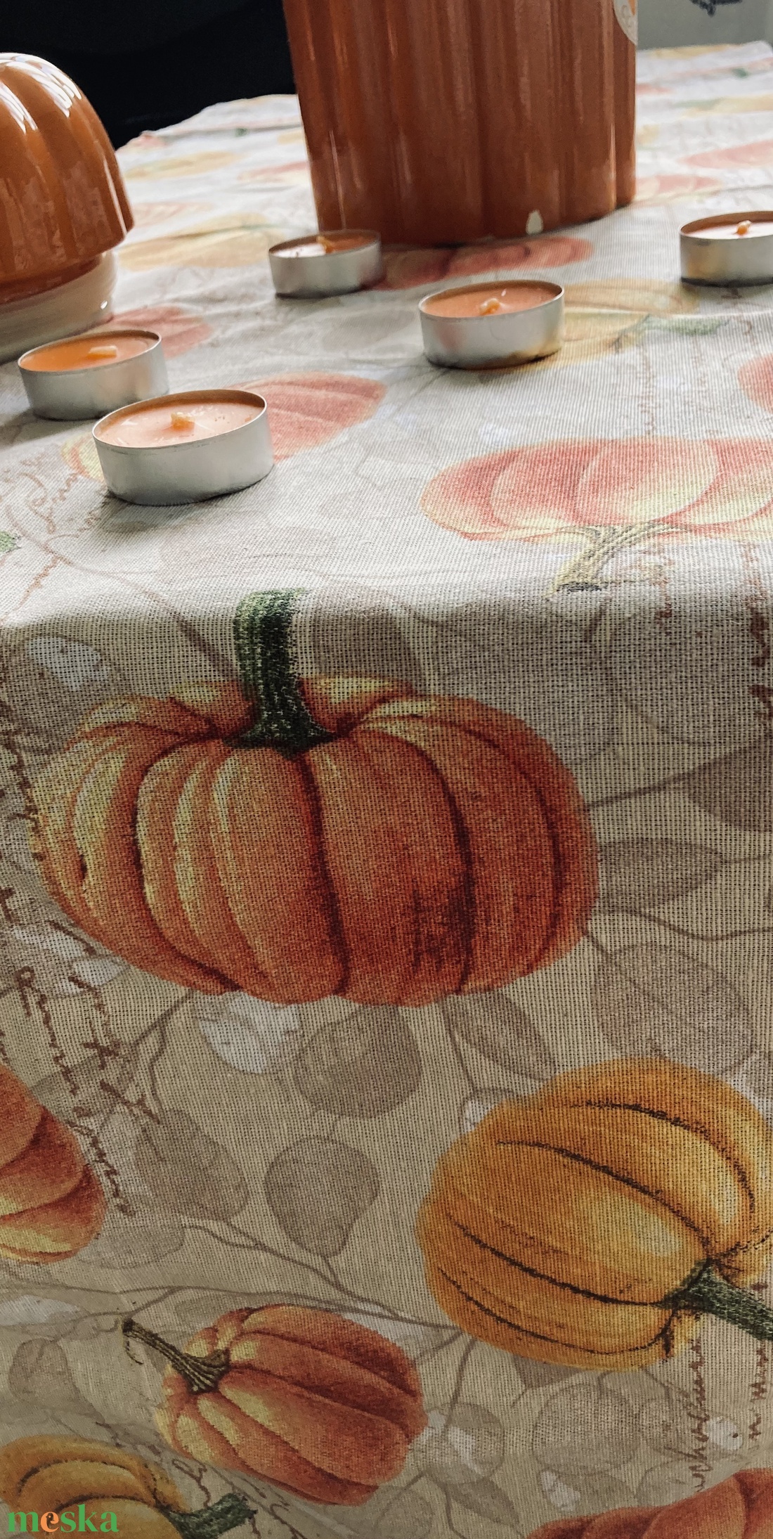 Őszi asztali futó - pumpkin - otthon & életmód - konyhafelszerelés, tálalás - tálalás - terítő - Meska.hu Őszi asztali futó - pumpkin - otthon & életmód - konyhafelszerelés, tálalás - tálalás - terítő - Meska.hu