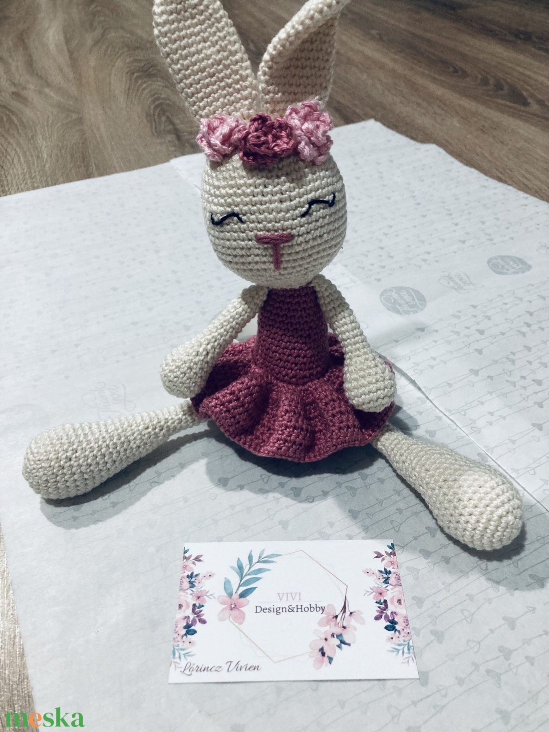 Szilvi rendelése, nyuszi figura - cica csörgő - baba - mama - baba játékok - csörgő - Meska.hu