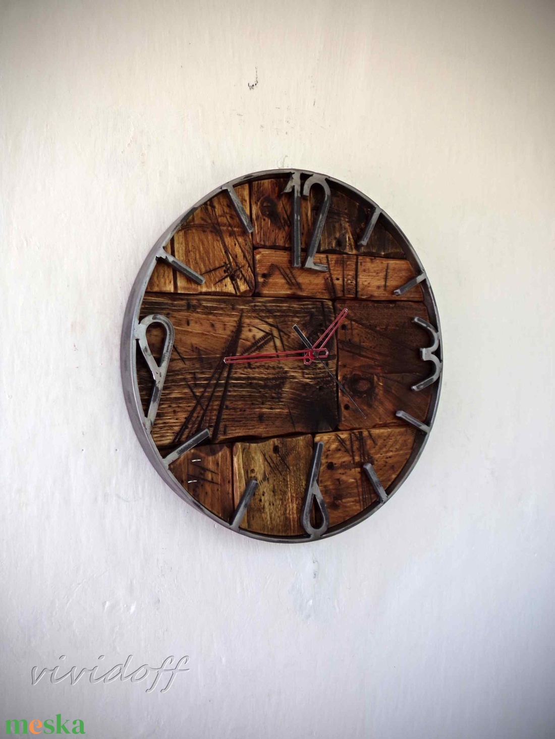 industriál falióra RAW - otthon & életmód - dekoráció - fali és függő dekoráció - falióra & óra - Meska.hu