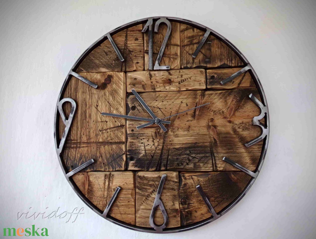 industriál falióra RAW - otthon & életmód - dekoráció - fali és függő dekoráció - falióra & óra - Meska.hu