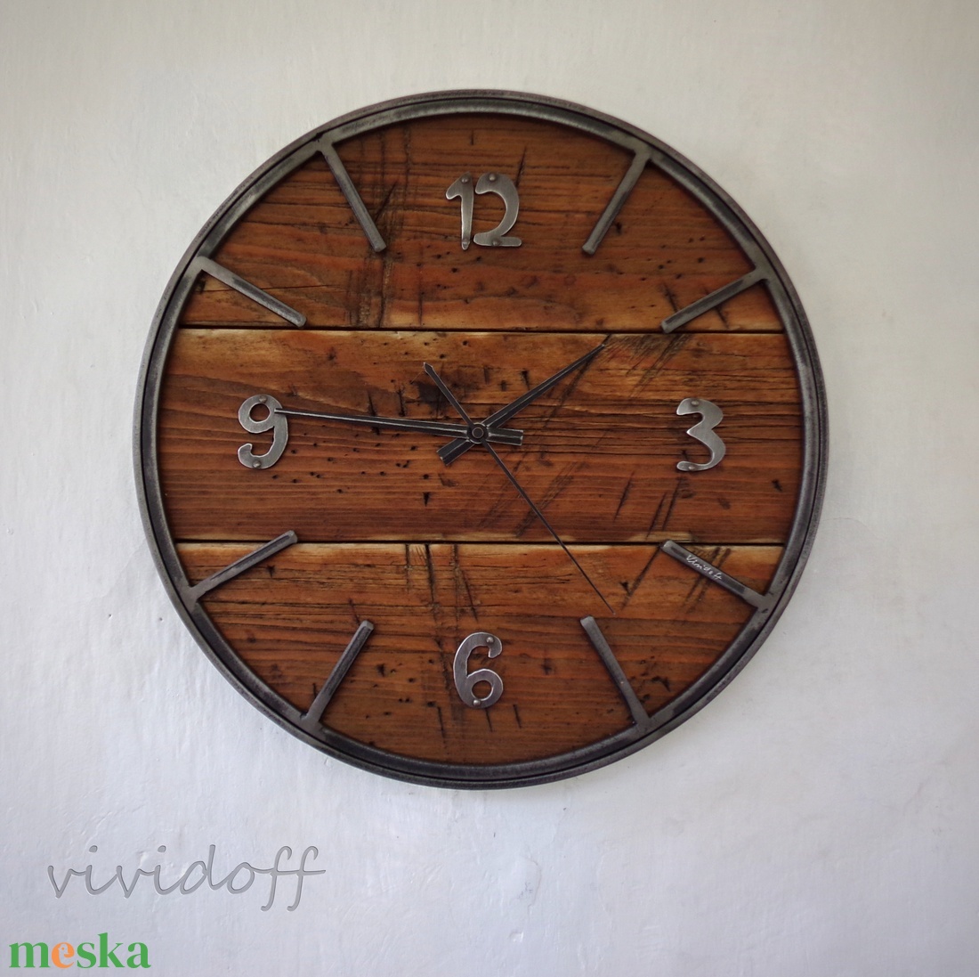 industriál falióra 13/A - otthon & életmód - dekoráció - fali és függő dekoráció - falióra & óra - Meska.hu