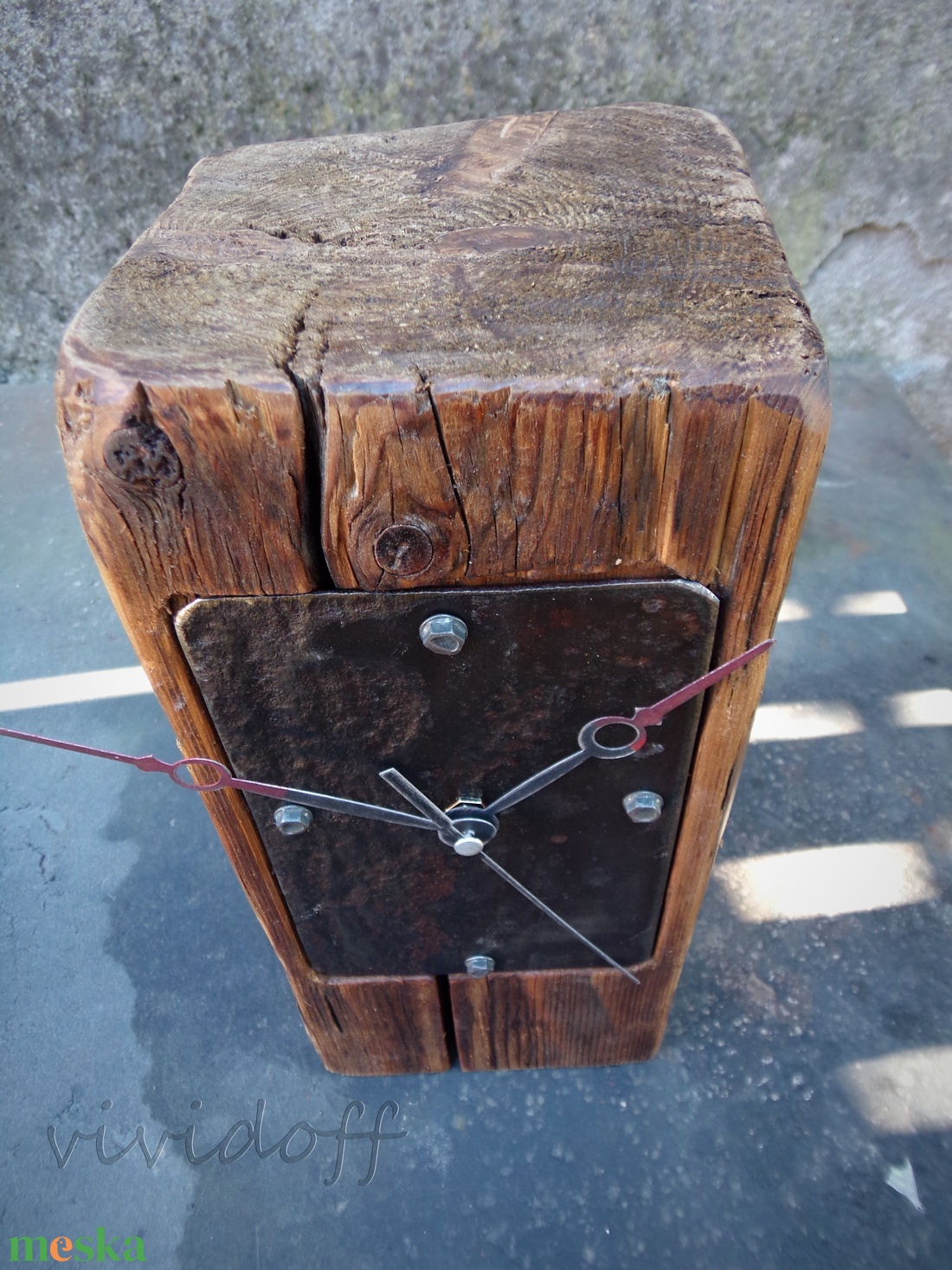 Rustic asztali óra - otthon & életmód - dekoráció - fali és függő dekoráció - falióra & óra - Meska.hu Rustic asztali óra - otthon & életmód - dekoráció - fali és függő dekoráció - falióra & óra - Meska.hu