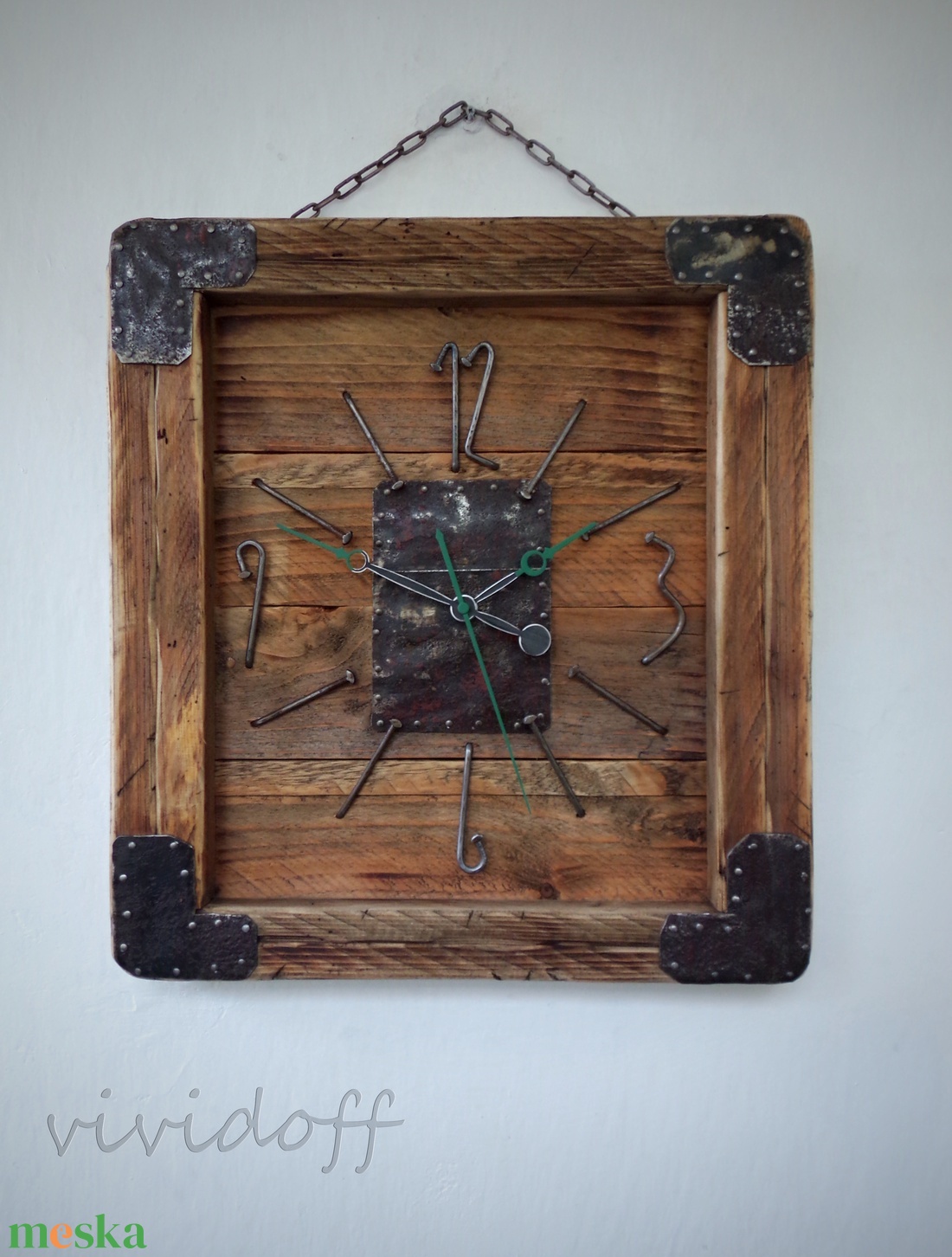 rustikus falióra B - otthon & életmód - dekoráció - fali és függő dekoráció - falióra & óra - Meska.hu