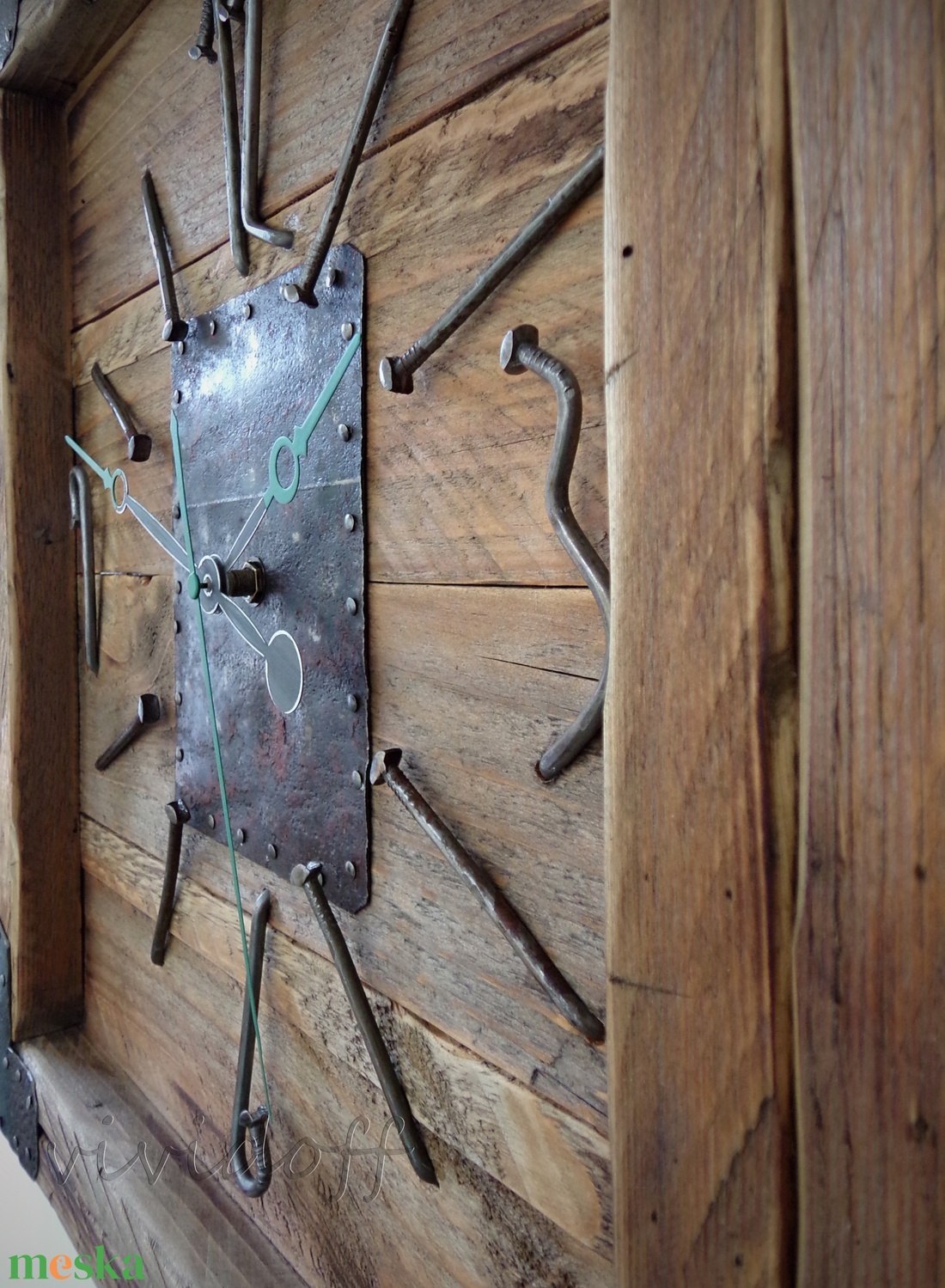 rustikus falióra B - otthon & életmód - dekoráció - fali és függő dekoráció - falióra & óra - Meska.hu