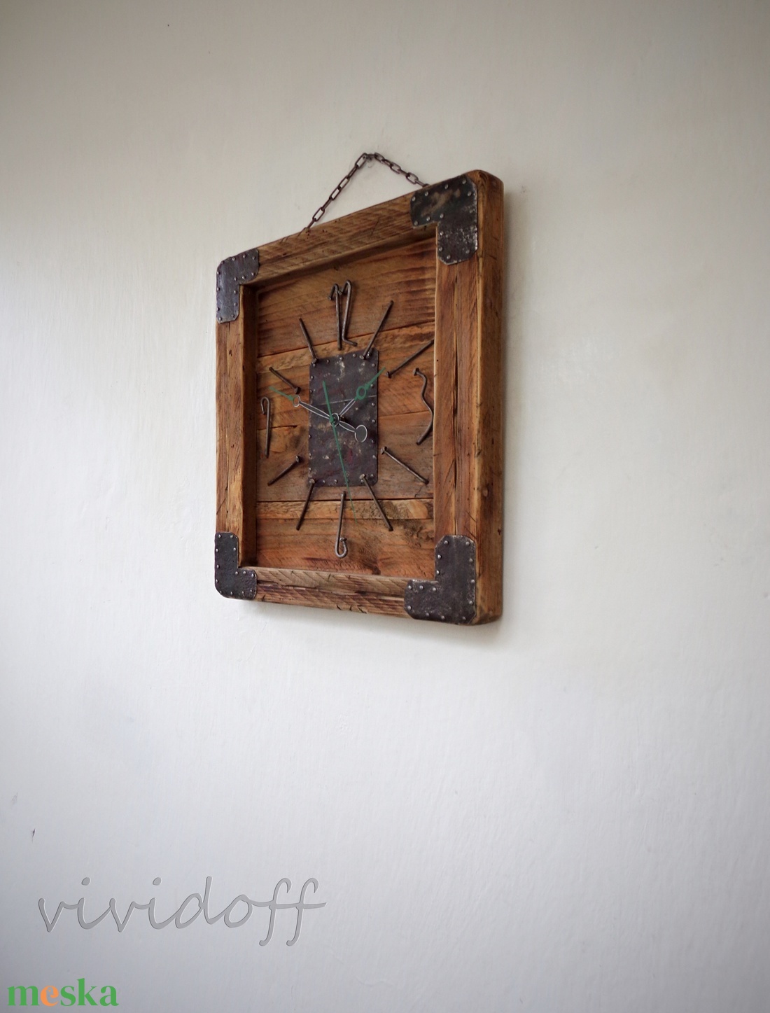 rustikus falióra B - otthon & életmód - dekoráció - fali és függő dekoráció - falióra & óra - Meska.hu